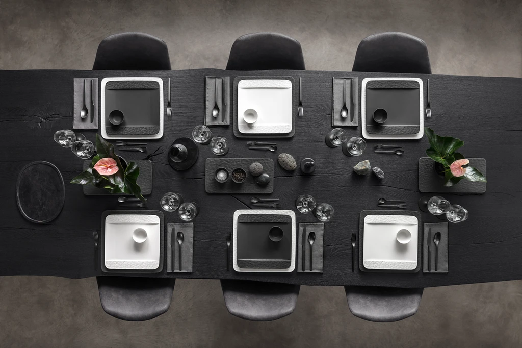 Villeroy & Boch Manufacture Rock Dinner Plate SQUARE 3 Villeroy & Boch Manufacture Rock Dinner Plate SQUARE