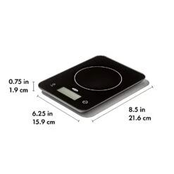 OXO Good Grips Everyday Glass Food Scale 11lbs/5kg -Shop Kitchen Cliques 11345800 4