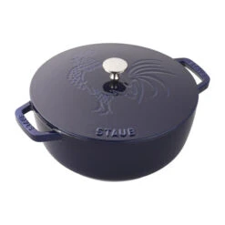 Staub Cast Iron 3.75 Quart Essential French Oven Rooster Lid -Shop Kitchen Cliques 11752491