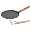 Staub 11 Inch Crepe Pan With Spreader And Spatula Matte Black 2 Staub 11 Inch Crepe Pan With Spreader And Spatula Matte Black -Shop Kitchen Cliques 1212823