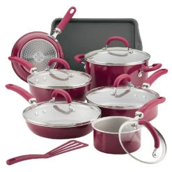 Rachael Ray Create Delicious Nonstick Cookware Set, 13 Piece -Shop Kitchen Cliques 12145
