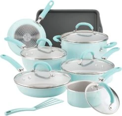 Rachael Ray Create Delicious Nonstick Cookware Set, 13 Piece -Shop Kitchen Cliques 12146