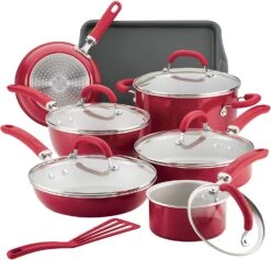 Rachael Ray Create Delicious Nonstick Cookware Set, 13 Piece -Shop Kitchen Cliques 12147