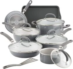 Rachael Ray Create Delicious Nonstick Cookware Set, 13 Piece -Shop Kitchen Cliques 12148