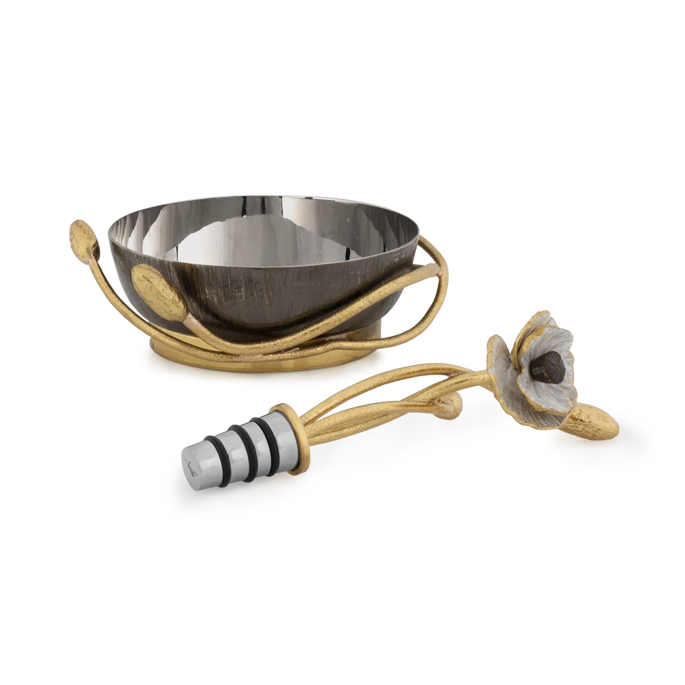 Michael Aram Wine Coaster & Stopper Set 3 Michael Aram Wine Coaster & Stopper Set