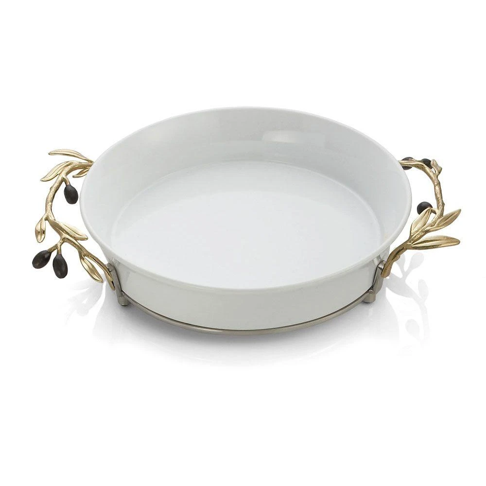 Michael Aram Olive Branch Gold Pie Plate 3 Michael Aram Olive Branch Gold Pie Plate