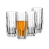 Godinger Pleat High Ball Glasses Set Of 4