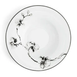 Michael Aram Black Orchid Rim Soup Bowl
