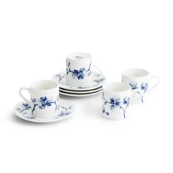 Michael Aram Blue Orchid Demitasse Set