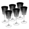Barski Oomph Water Glass - Set Of 6 Goblets 10 Ounces