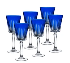 Barski Oomph Water Glass - Set Of 6 Goblets 10 Ounces 7 Barski Oomph Water Glass - Set Of 6 Goblets 10 Ounces -Shop Kitchen Cliques 34108 blue s6