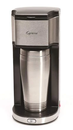 Capresso 425.05 On-the-Go Personal Coffee Maker With 16 Oz, Insulated Travel Mug