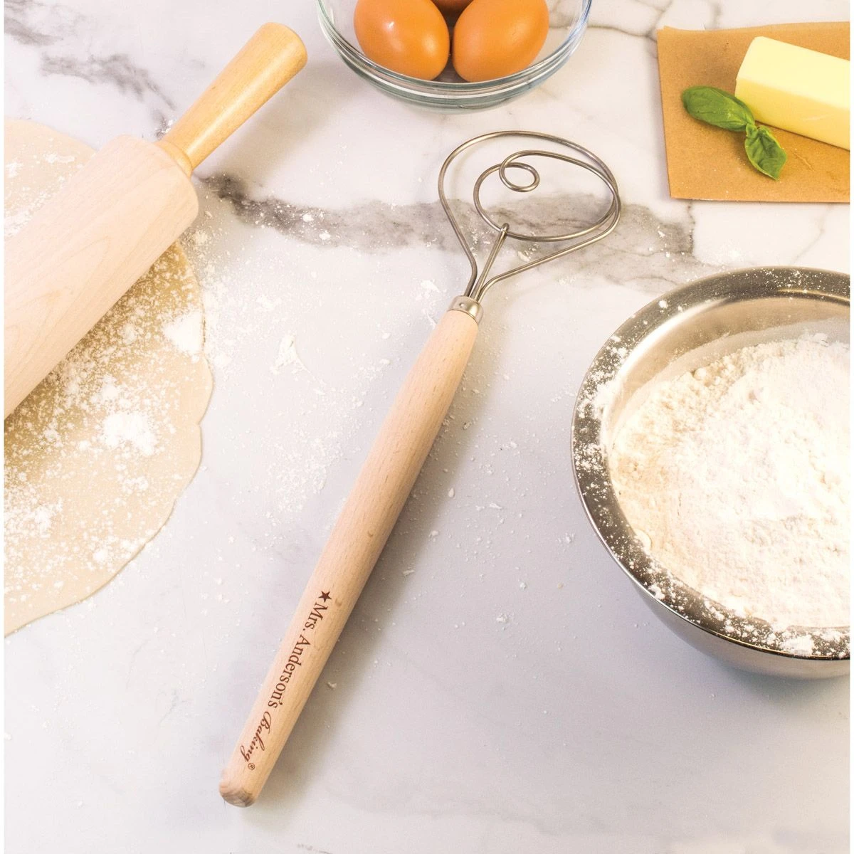 Mrs. Anderson's Baking Dough Whisk, 15in 4 Mrs. Anderson's Baking Dough Whisk, 15in - Image 2