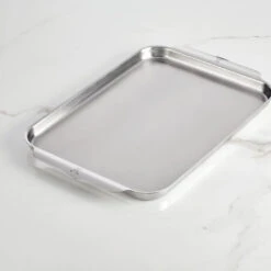 Hestan Provisions OvenBond Tri-ply Bakeware -Shop Kitchen Cliques 48650 HES HN8 13x18HalfSheetPan Angled 1 d9db6e59 3cf1 43c4 8ae4 b6b9f1e2b159