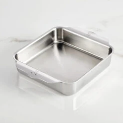 Hestan Provisions OvenBond Tri-ply Bakeware -Shop Kitchen Cliques 48652 HES HN8 8x8SquareBakingPan Angledcrop 1