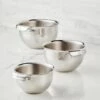 Hestan Stainless Steel Mixing Bowl Set, 3-Piece -Shop Kitchen Cliques 48696 HES HN8 3pcMixingBowlSet NoIngredients