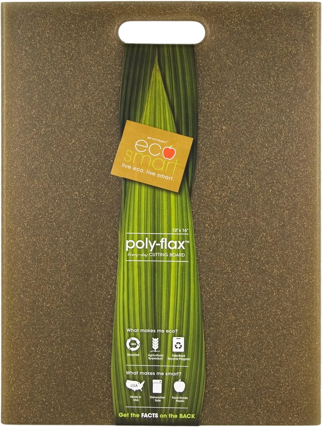 Architec EcoSmart PolyFlax Cutting Board, 12" By 16" 3 Architec EcoSmart PolyFlax Cutting Board, 12" By 16"