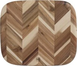 Madeira Acacia Herringbone Cutting Board, 12.5" X 14.5"