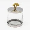 Godinger Mushroom Finial Canister Storage Container, With Silver Band -Shop Kitchen Cliques 59630