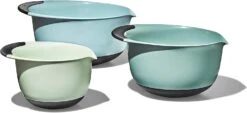 OXO Good Grips 3-Piece Mixing Bowl Set - Cadet Blue, Tower Gray, Jade