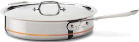 All-Clad, 6405 SS, 5 Qt. Saute Pan W/ Lid, With Copper Center 3 All-Clad, 6405 SS, 5 Qt. Saute Pan W/ Lid, With Copper Center