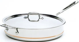 All-Clad, 6406 SS, 6 Qt. Saute Pan W/ Lid, With Copper Center