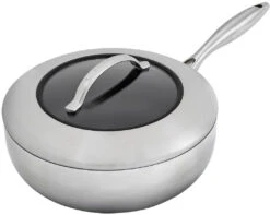 Scanpan CTX 4 Quart 10.25 Inch Deep Saute Pan With Lid