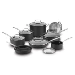 Cuisinart Chef's Classic Non-Stick Hard-Anodized Cookware Set 12 Cuisinart Chef's Classic Non-Stick Hard-Anodized Cookware Set -Shop Kitchen Cliques 66 14N