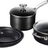 Le Creuset Toughened Nonstick PRO Cookware Set 2 Le Creuset Toughened Nonstick PRO Cookware Set -Shop Kitchen Cliques 6 piece set