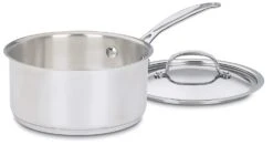 Cuisinart Chef's Classic Stainless Saucepan With Cover -Shop Kitchen Cliques 719 18
