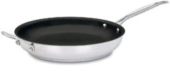 Cuisinart 722-30HNS Chef's Classic Stainless Nonstick 12-Inch Open Skillet With Helper Handle