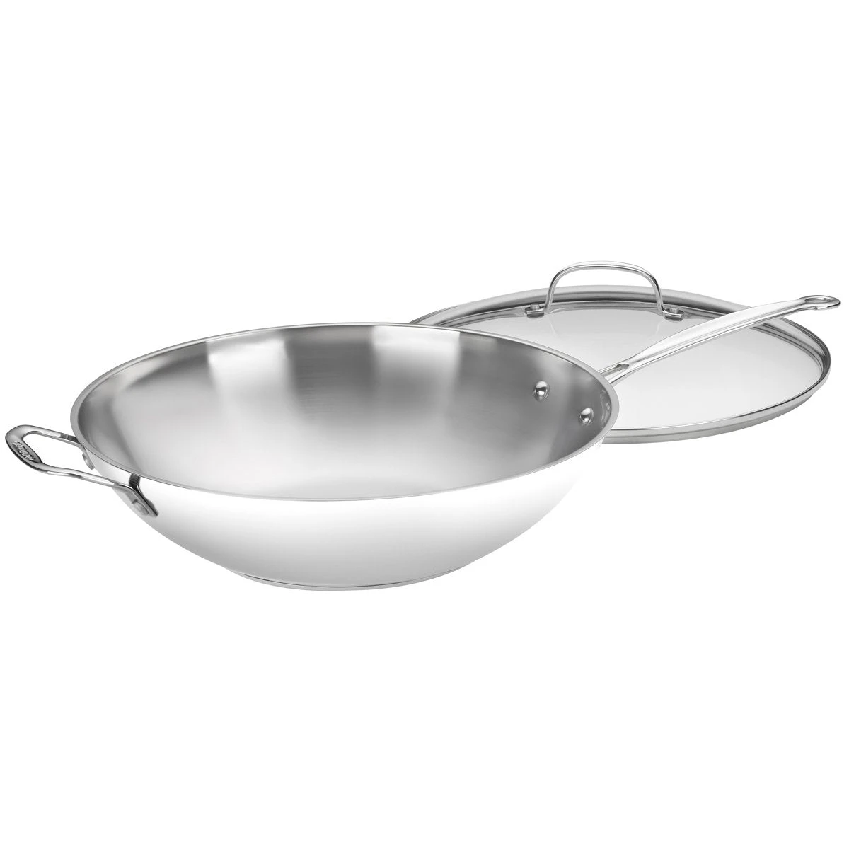 Cuisinart 14" Stir Fry With Helper Handle And Glass Cover 3 Cuisinart 14" Stir Fry With Helper Handle And Glass Cover