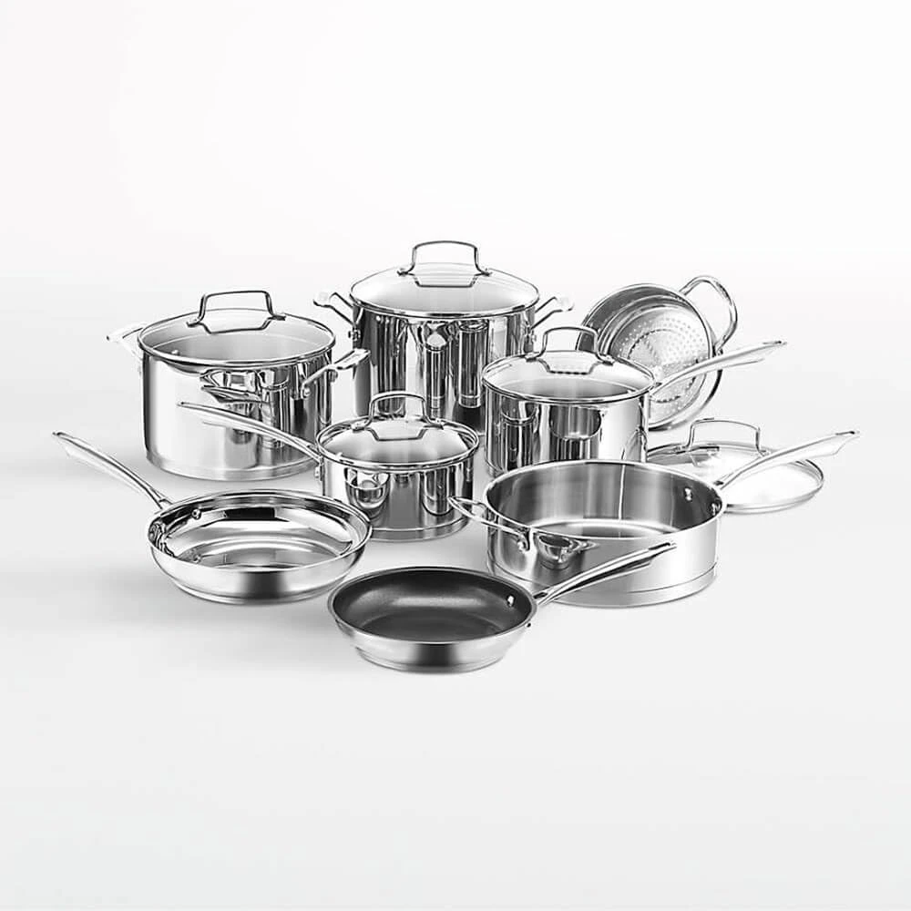 Cuisinart Chef's Classic Stainless 13 Piece Cookware Set 3 Cuisinart Chef's Classic Stainless 13 Piece Cookware Set
