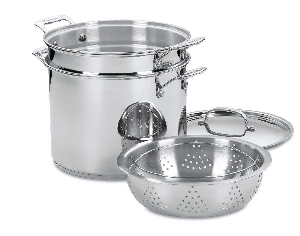 Cuisinart 77-412 Chef's Classic Stainless 4-Piece 12-Quart Pasta/Steamer Set 3 Cuisinart 77-412 Chef's Classic Stainless 4-Piece 12-Quart Pasta/Steamer Set