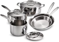 Tramontina Gourmet Stainless Steel Induction-Ready Tri-Ply Clad Cookware Set -Shop Kitchen Cliques 80116 247