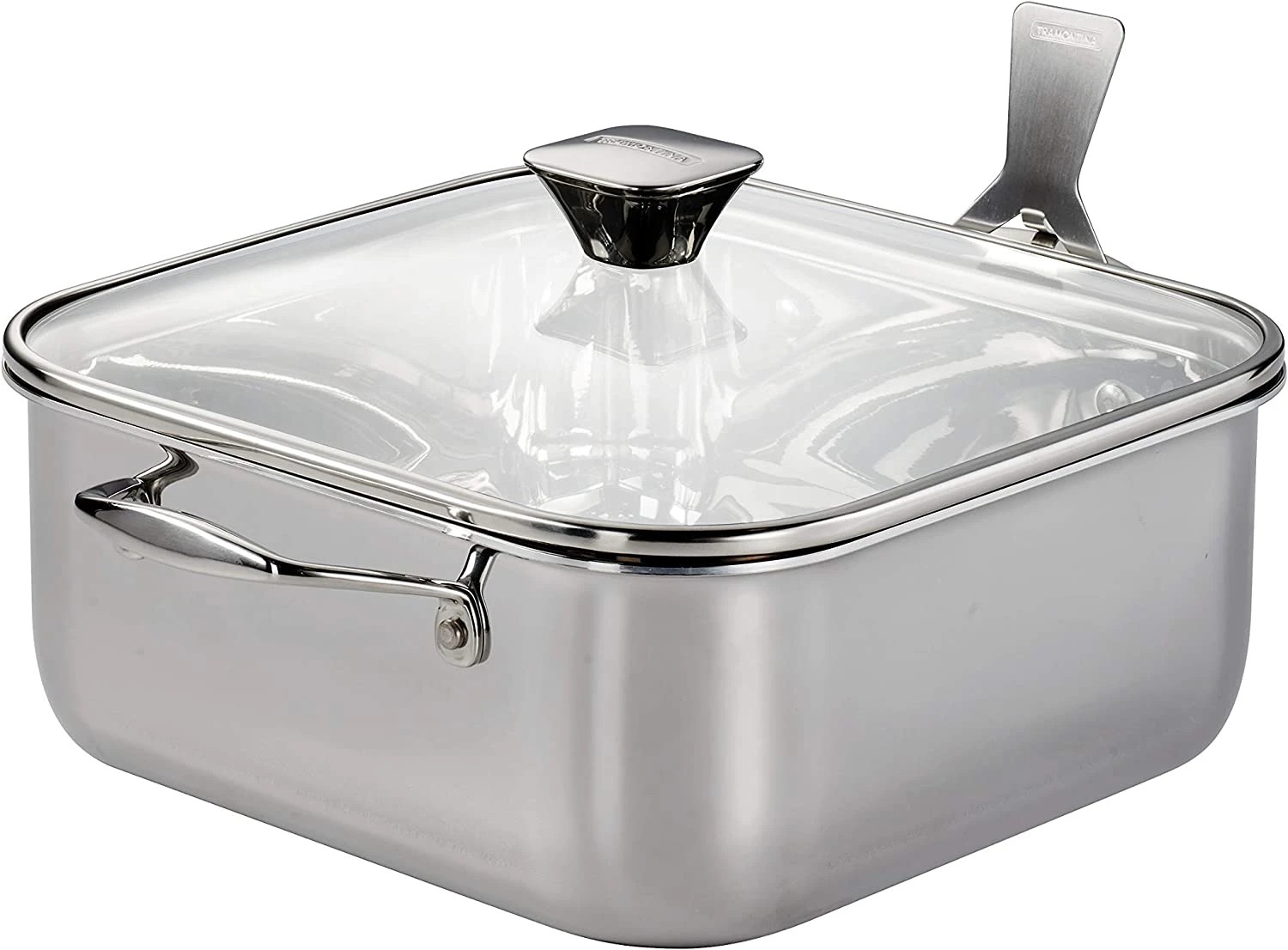 Tramontina Covered Square Roasting Pan Stainless Steel 11 Inch 6 Quart 3 Tramontina Covered Square Roasting Pan Stainless Steel 11 Inch 6 Quart