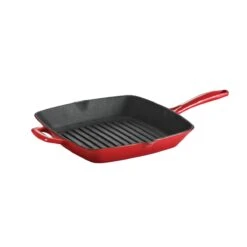 Tramontina Grill Pan Enameled Cast Iron 11-Inch 5 Tramontina Grill Pan Enameled Cast Iron 11-Inch -Shop Kitchen Cliques 80131 053DSgradatedred11ingrillpan
