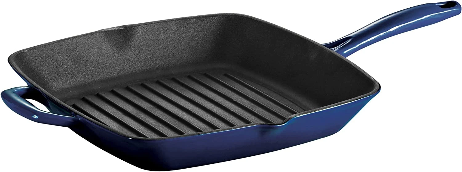 Tramontina Grill Pan Enameled Cast Iron 11-Inch 3 Tramontina Grill Pan Enameled Cast Iron 11-Inch