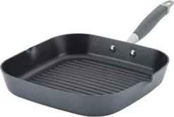 Anolon 11-Inch Deep Square Grill Pan With Pour Spouts