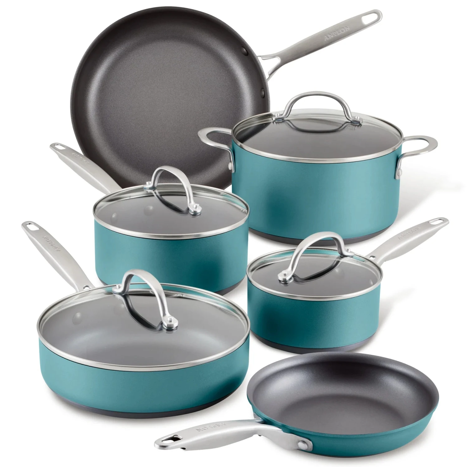 Anolon Achieve 10 Piece Hard Anodized Nonstick Cookware Set 3 Anolon Achieve 10 Piece Hard Anodized Nonstick Cookware Set