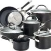 Circulon Symmetry Hard Anodized Nonstick Cookware Pots And Pans Set, 11-Piece, Black -Shop Kitchen Cliques 87376