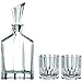 Nachtmann Aspen Collection Decanter Set With Stopper And 2 Whisky Tumblers, Dishwasher Safe Clear Crystal Glass Made For Bourbon, Scotch, Vodka, Tequila, Wine, Great For Gift For Men -Shop Kitchen Cliques 90024