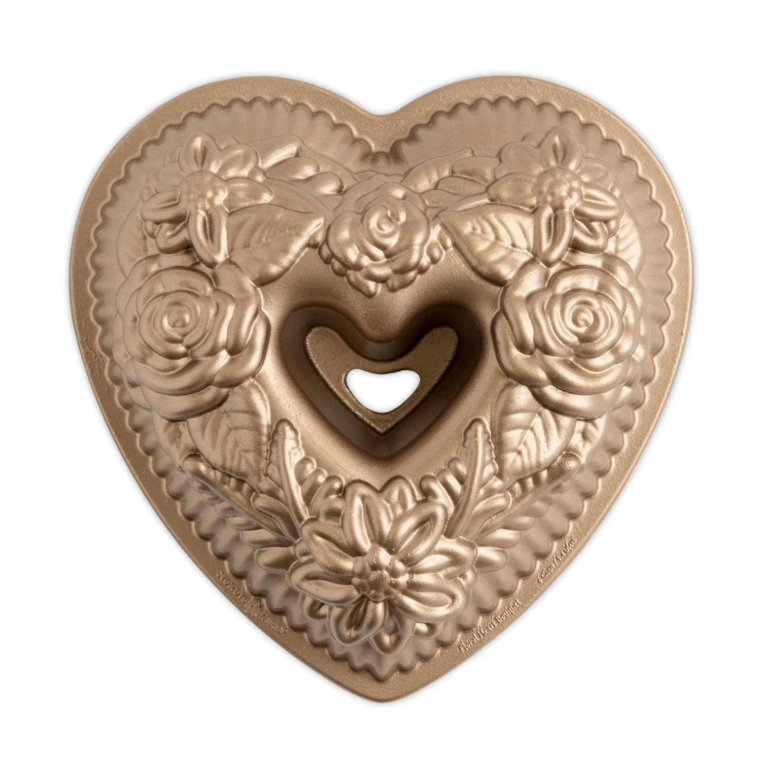 Nordic Ware Nordicware Floral Heart Bouquet Bundt Pan 4 Nordic Ware Nordicware Floral Heart Bouquet Bundt Pan - Image 2
