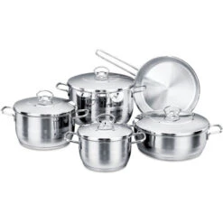 Korkmaz Stainless Steel Cookware Set 9 Piece