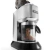 DeLonghi KG 521.M America KG521 Dedica Conical Burr Grinder With Porta Filter Attachment, Silver -Shop Kitchen Cliques KG521M