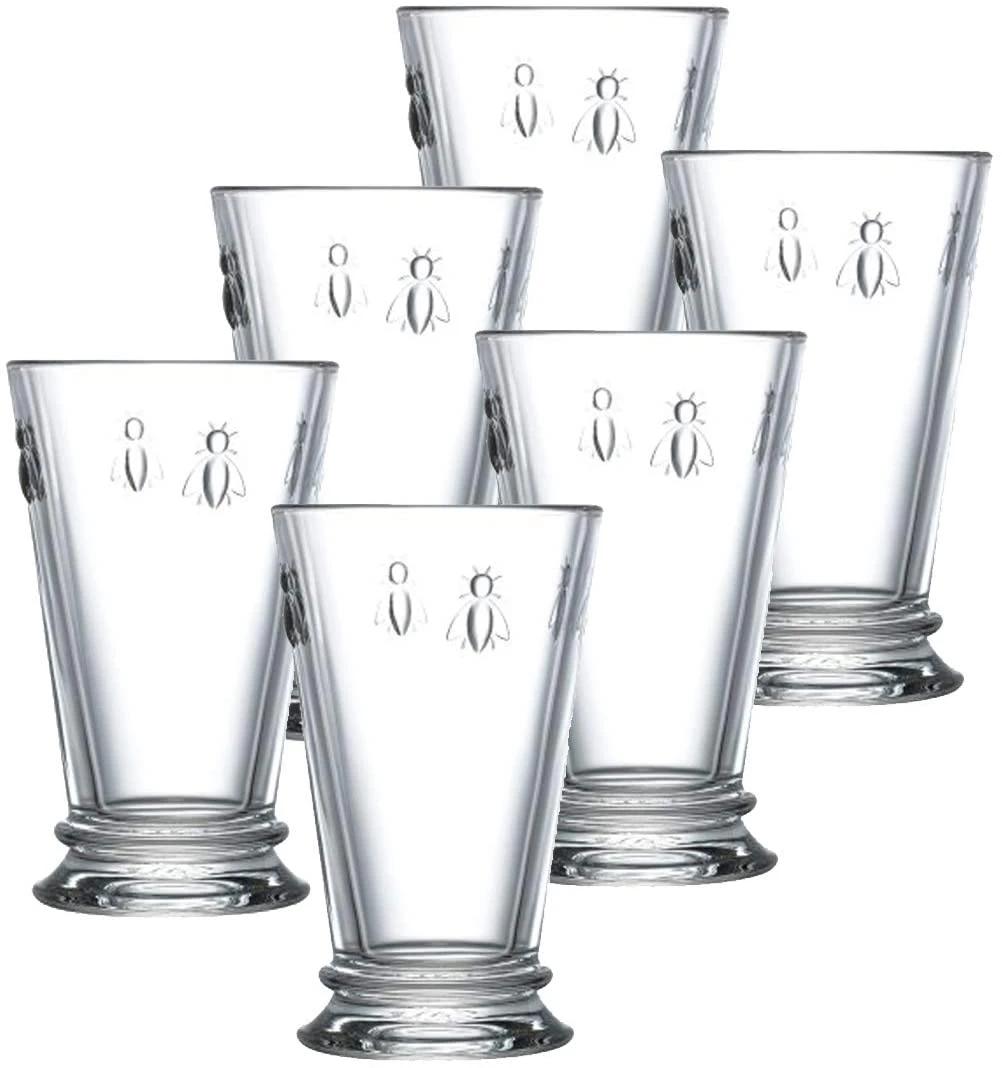 La Rochere Fine French Glassware Embossed With The Iconic French Napoleon Bee Set Of 6 3 La Rochere Fine French Glassware Embossed With The Iconic French Napoleon Bee Set Of 6