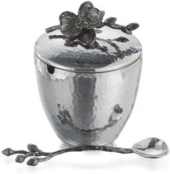 Michael Aram Black Orchid Pot W/ Spoon