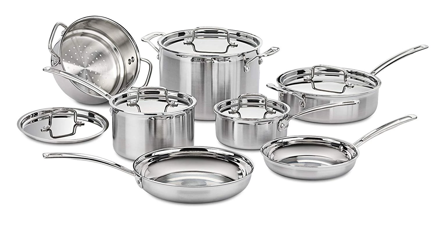 Cuisinart MultiClad Pro Stainless-Steel Cookware Set 4 Cuisinart MultiClad Pro Stainless-Steel Cookware Set - Image 2