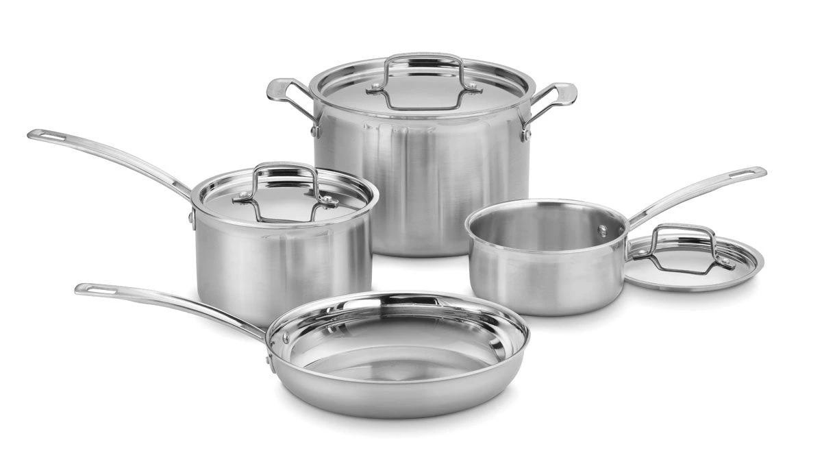 Cuisinart MultiClad Pro Stainless-Steel Cookware Set 3 Cuisinart MultiClad Pro Stainless-Steel Cookware Set
