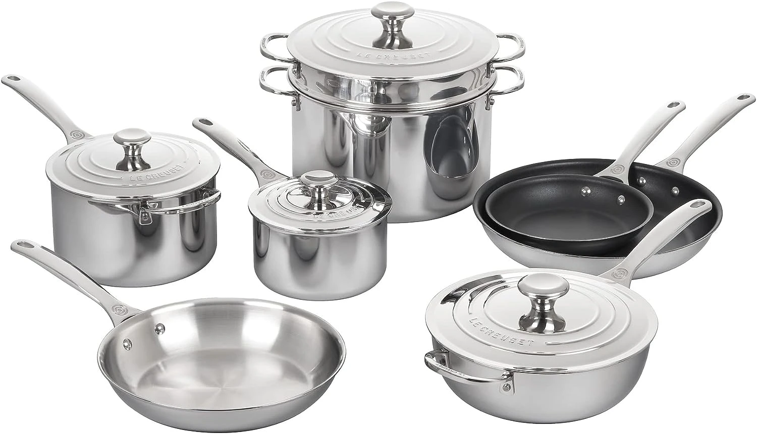 Le Creuset Stainless Steel Cookware Set 7 Le Creuset Stainless Steel Cookware Set - Image 5